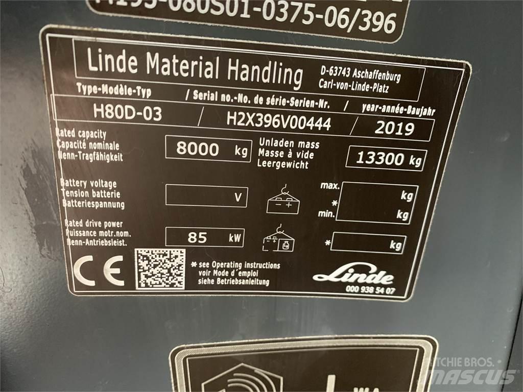 Linde H80D Wózki Diesla
