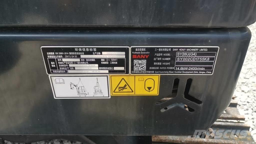 Sany SY26U Minikoparki