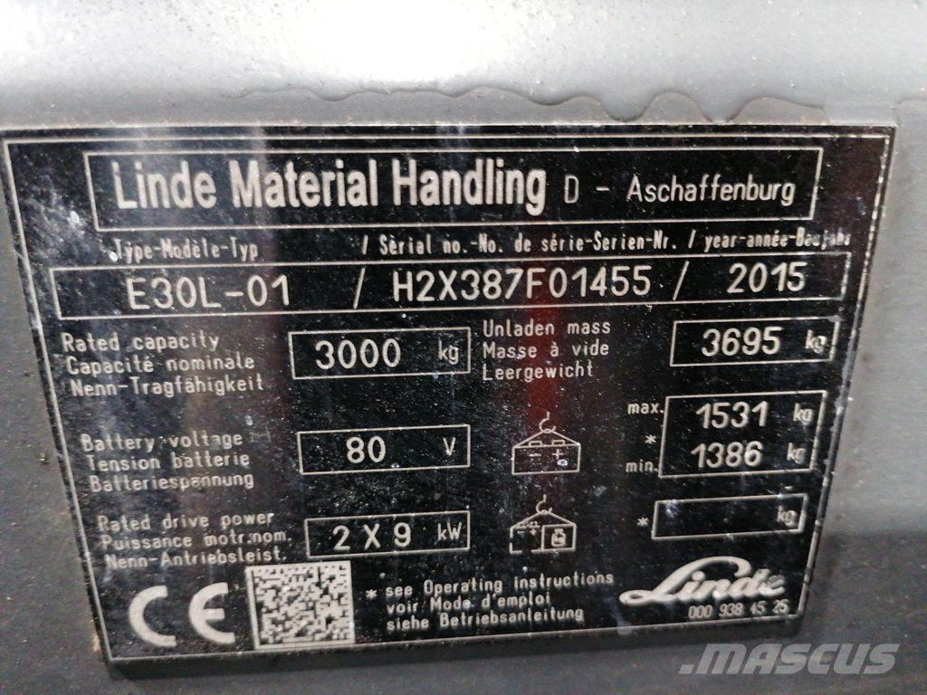 Linde E30L-01 Wózki elektryczne