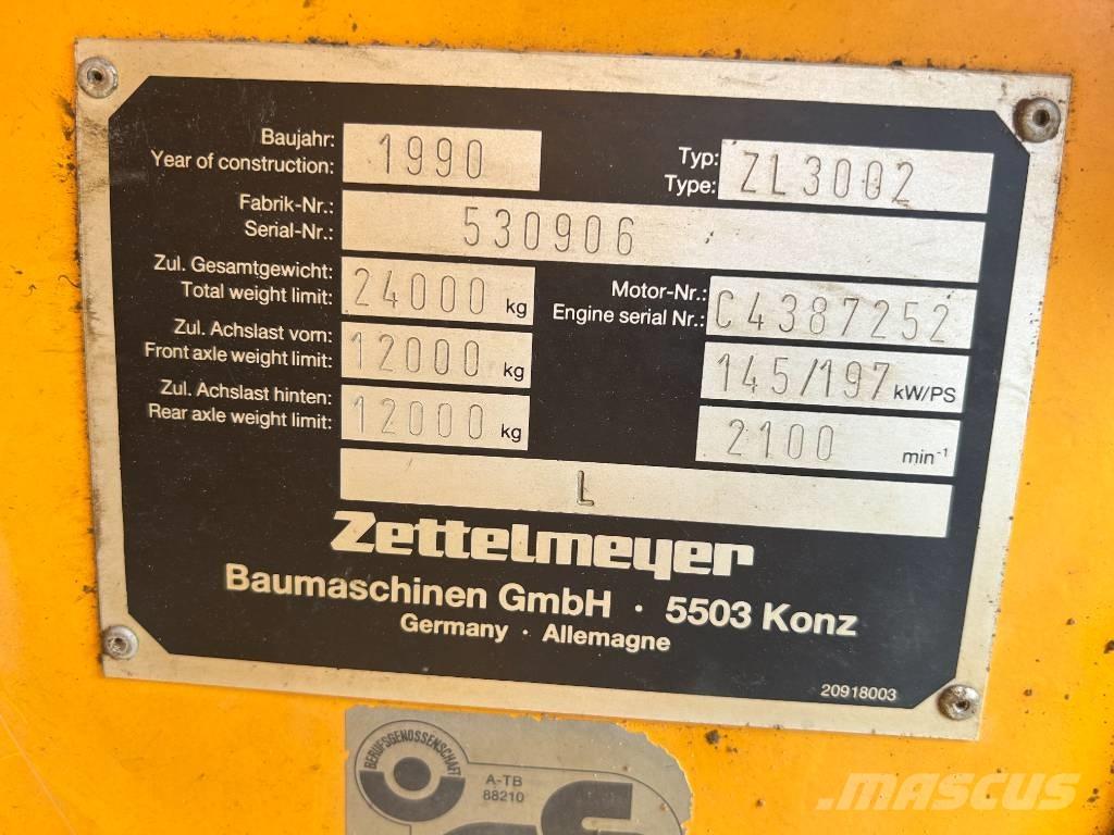 Zettelmeyer ZL 3002 Ładowarki kołowe