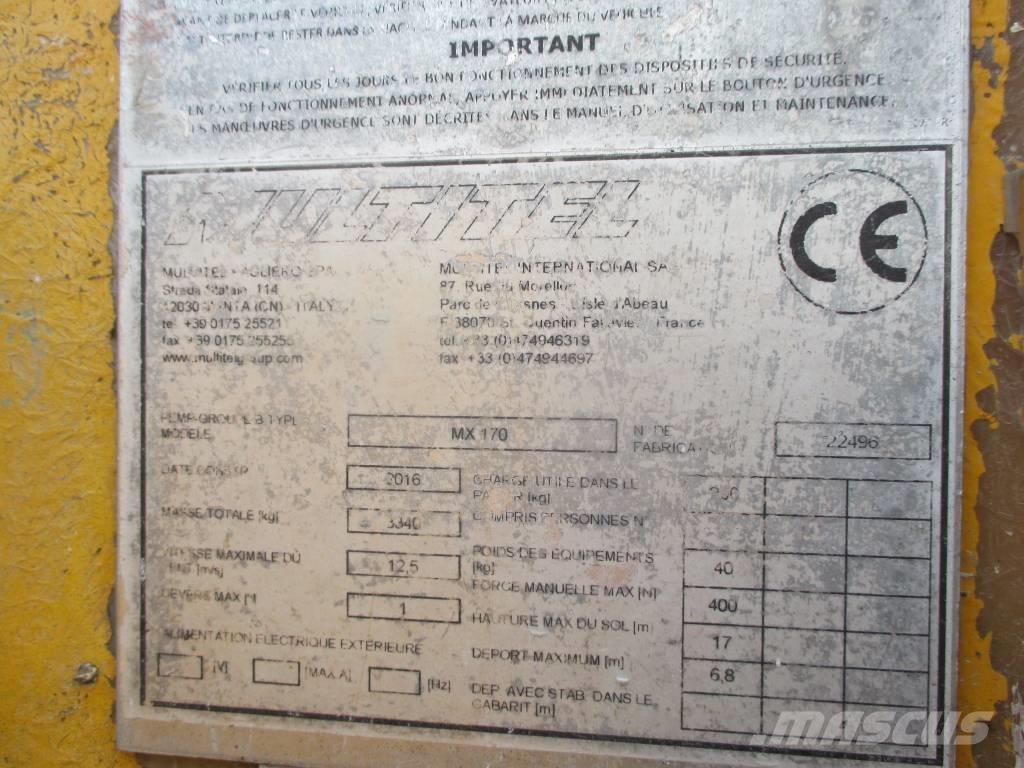 Multitel MX 170 Podnośniki koszowe
