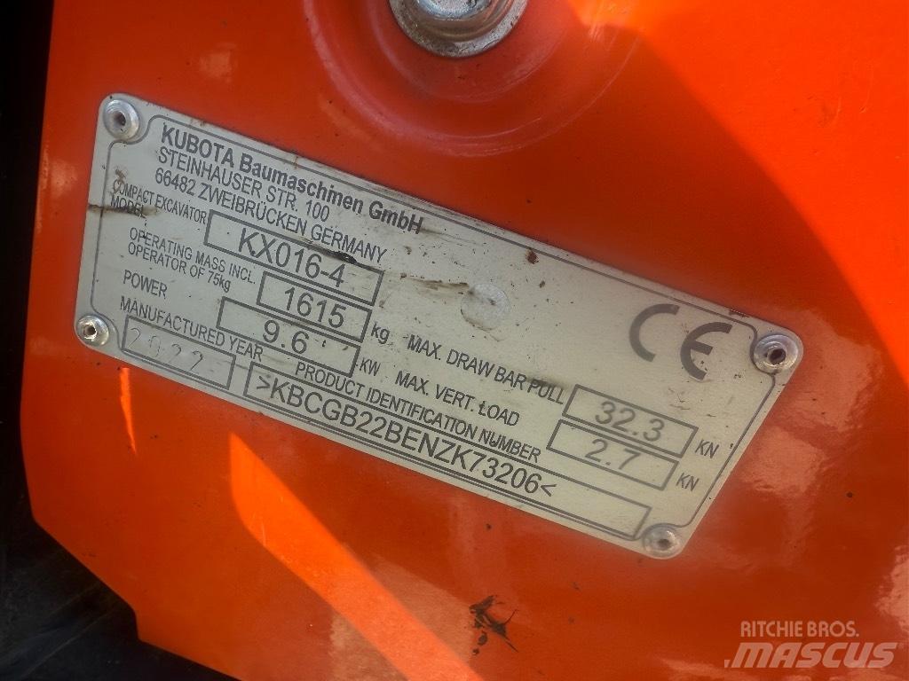 Kubota KX 016-4 Minikoparki