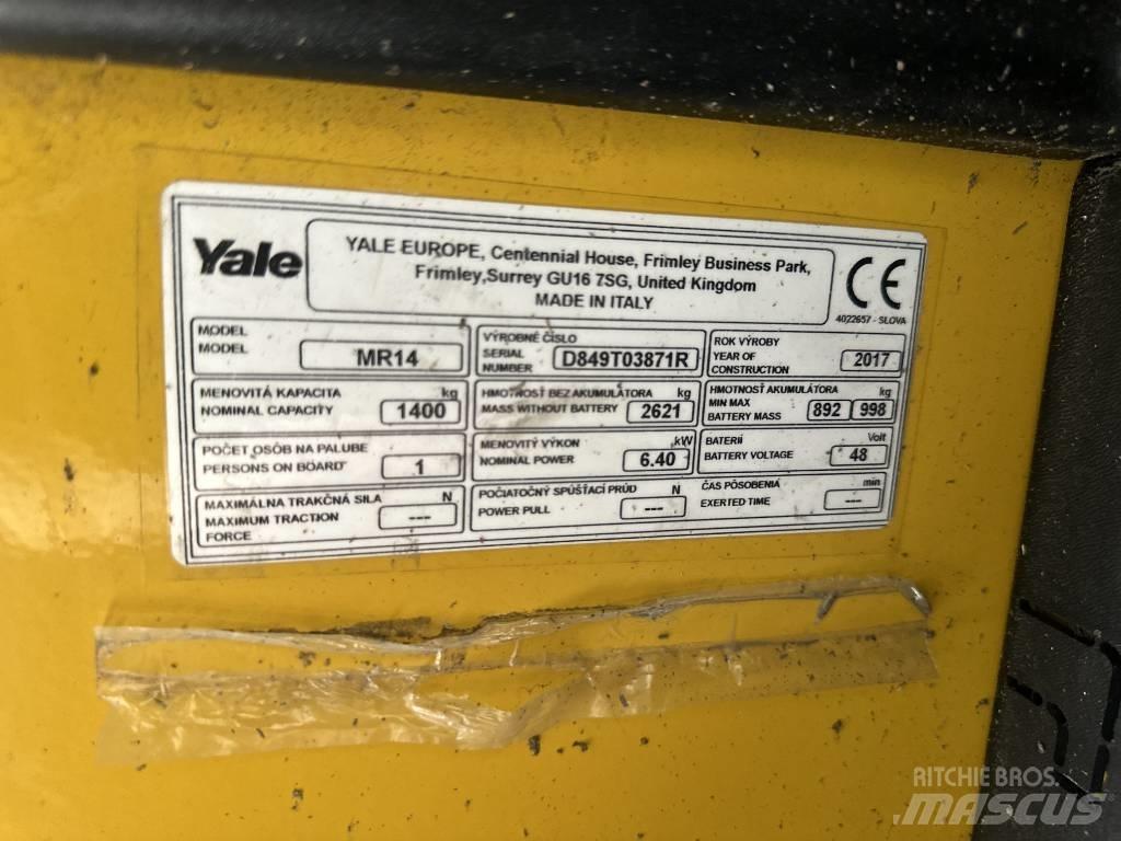 Yale mr14 Wózki widłowe wysokiego składowania