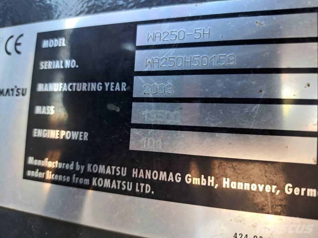 Komatsu WA 250-5H Ładowarki kołowe