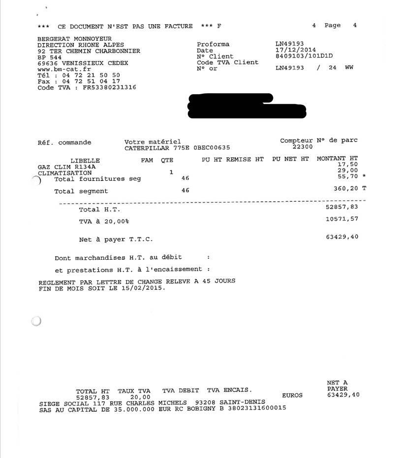 CAT 775 E Wozidła sztywnoramowe