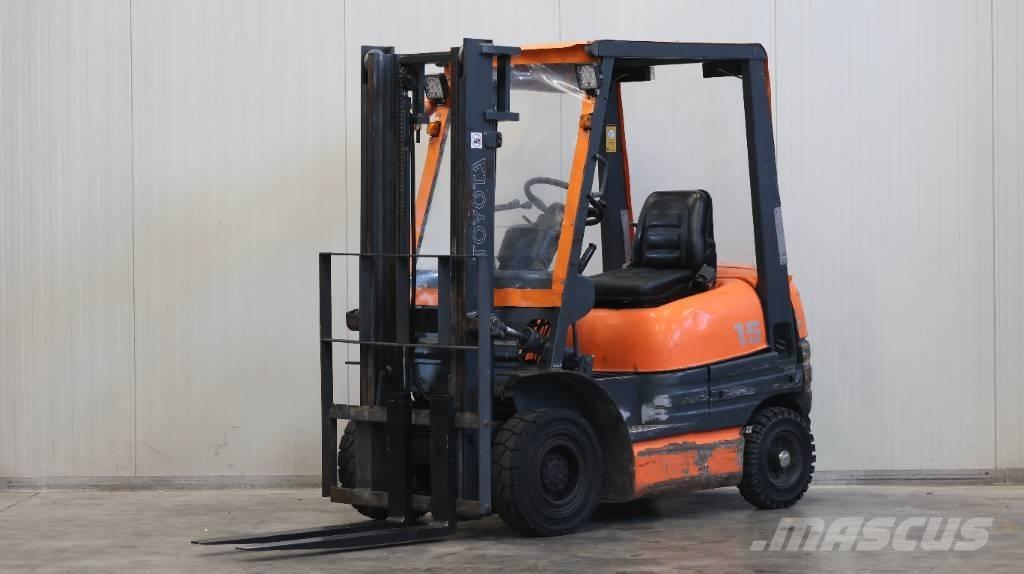 Toyota 6FDL15 Wózki Diesla