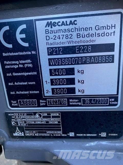 Mecalac AS600 Maszyny rolnicze - Inne