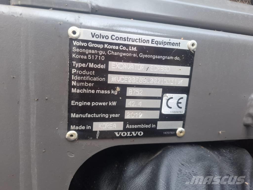 Volvo ECR 88 D Midikoparki  7t - 12t