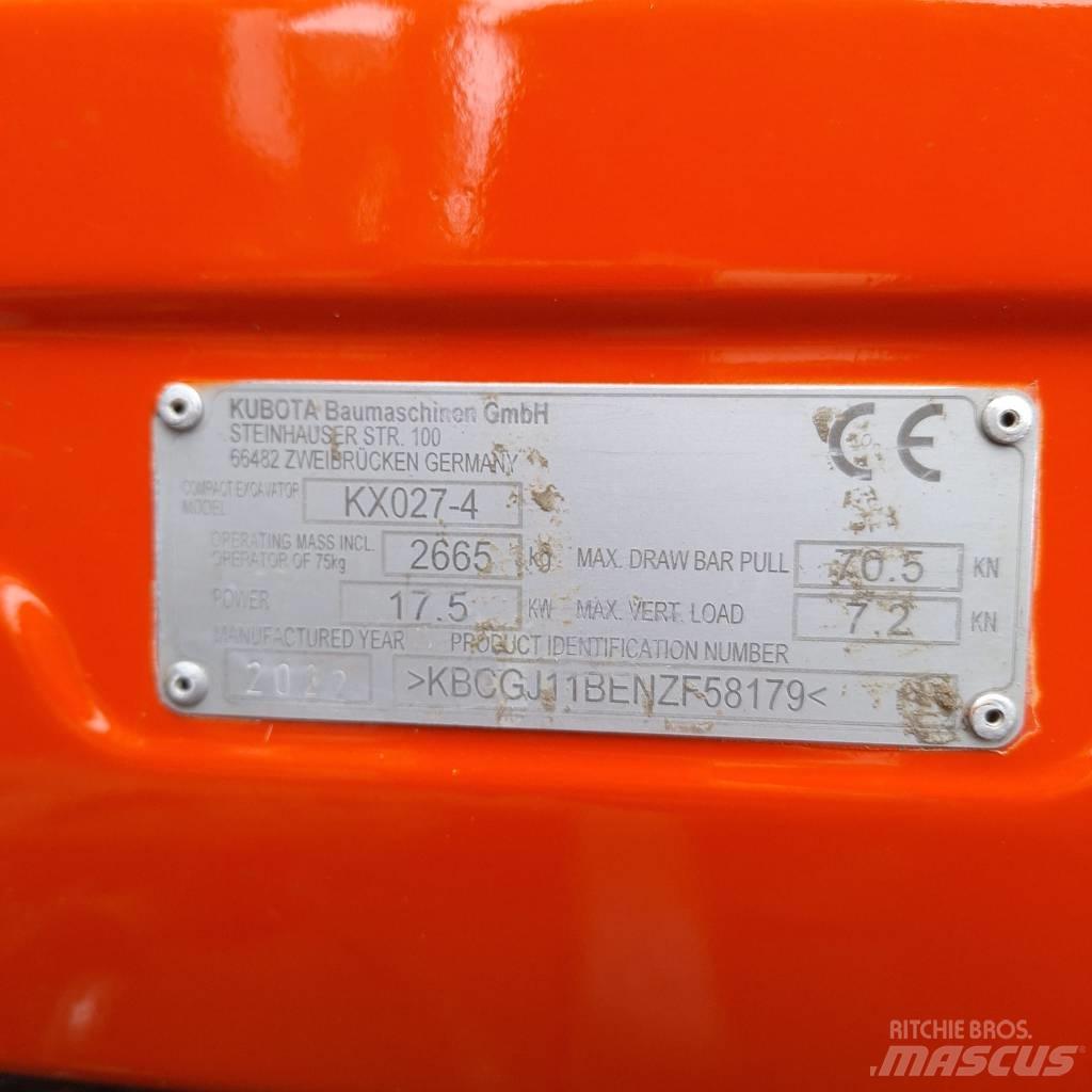 Kubota KX 027 Minikoparki