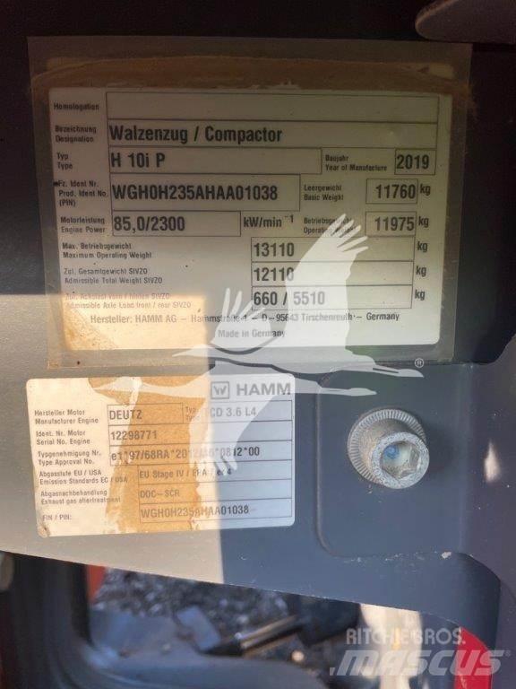 Hamm H10iP Walce jednobębnowe