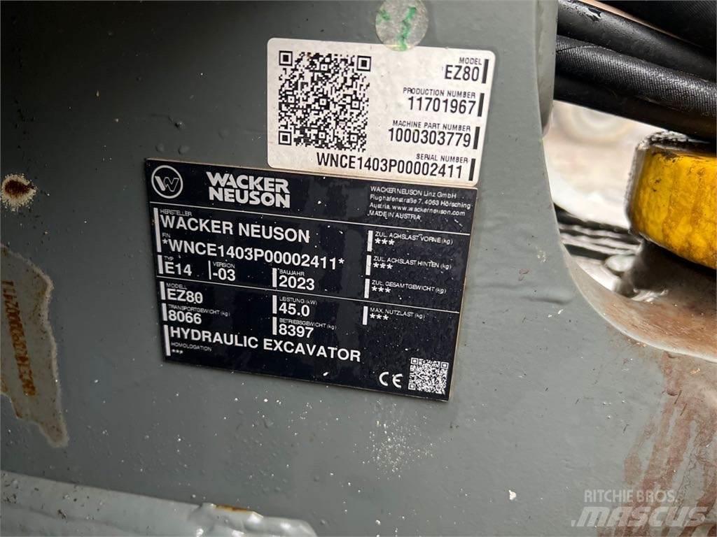 Wacker Neuson EZ80 Koparki gąsienicowe