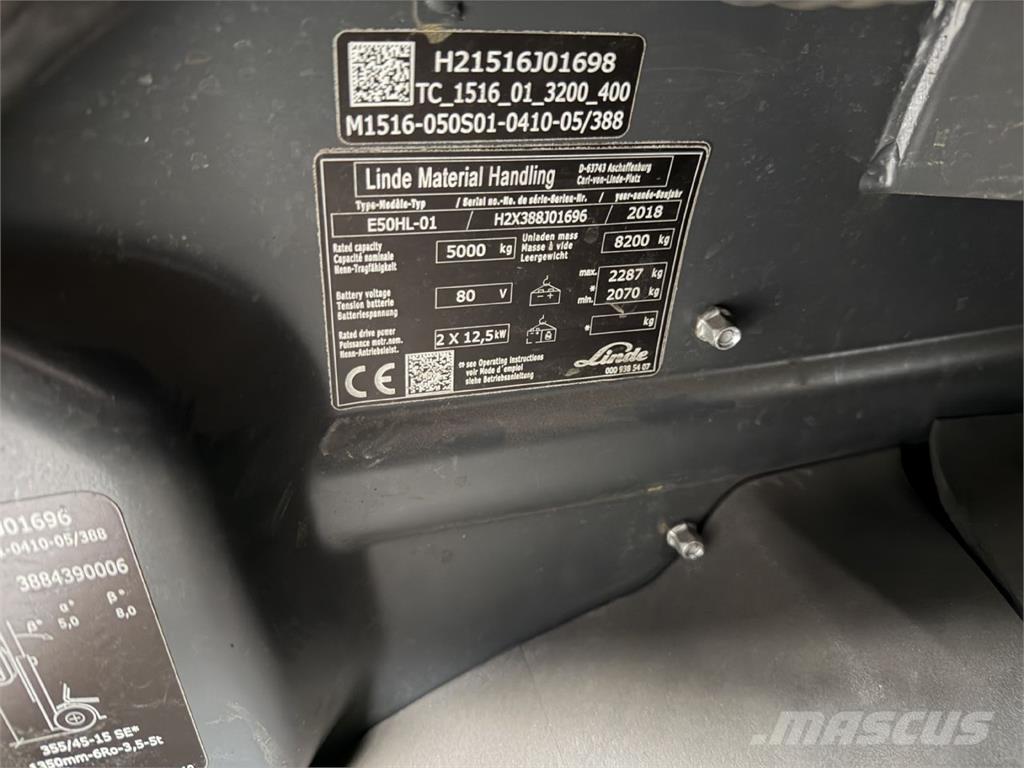 Linde E50HL-01 Wózki elektryczne