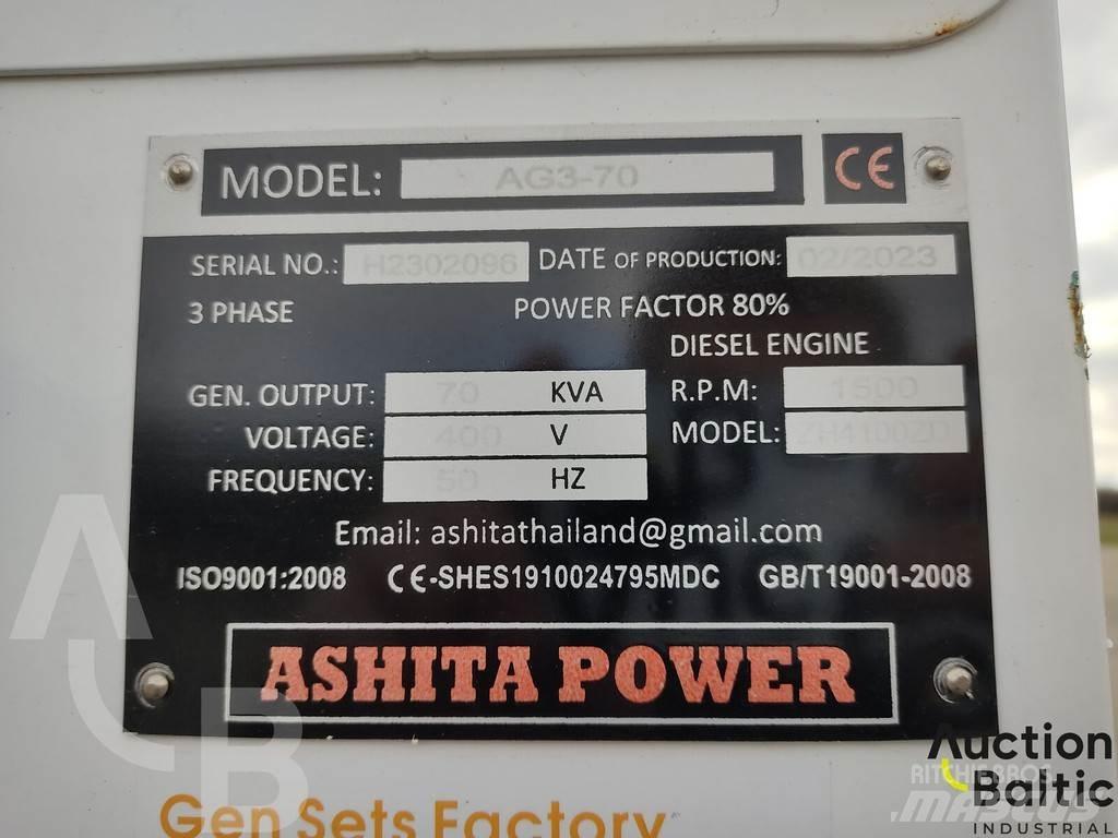 Ashita AG3-70 Agregaty prądotwórcze Diesla