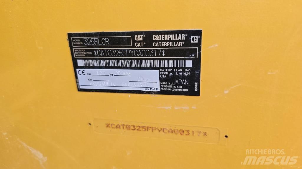 CAT 325 FL CR Koparki gąsienicowe