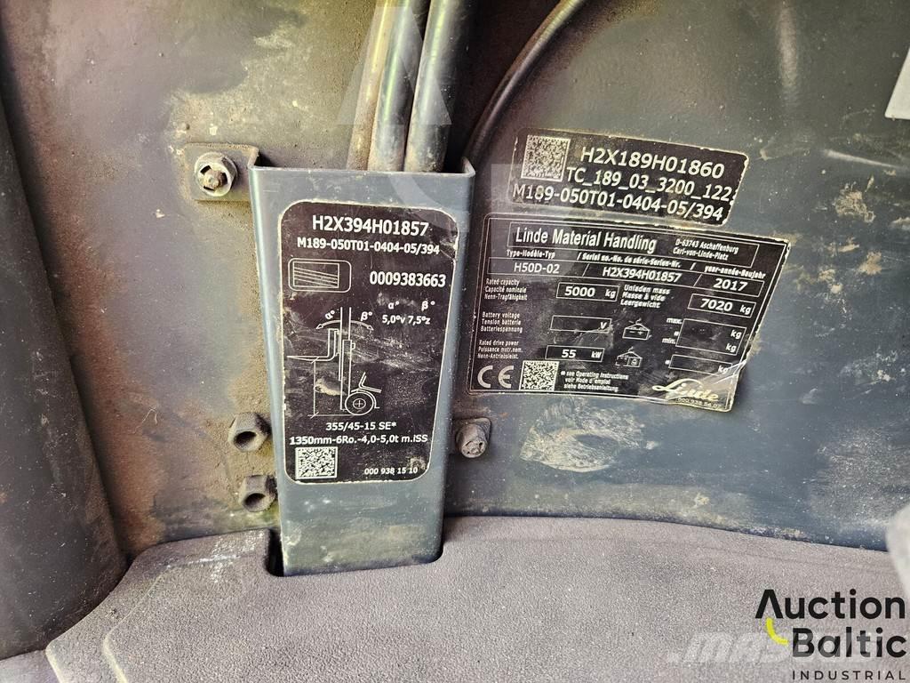 Linde H50D-02 Wózki Diesla