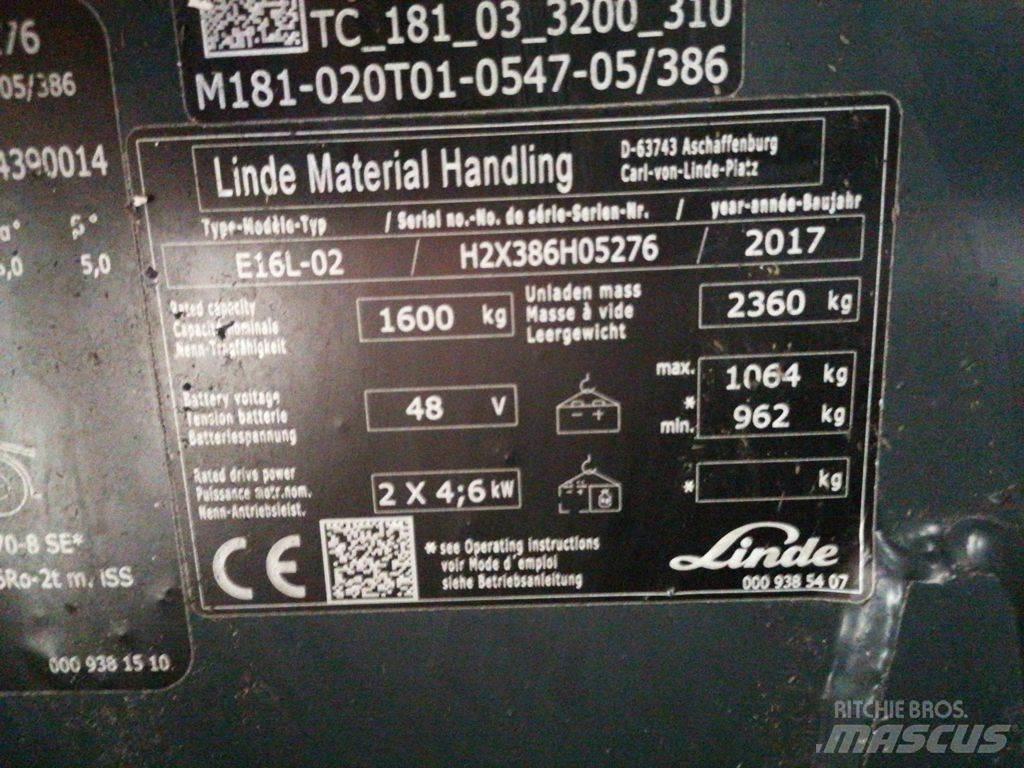 Linde E16L-02 Wózki elektryczne