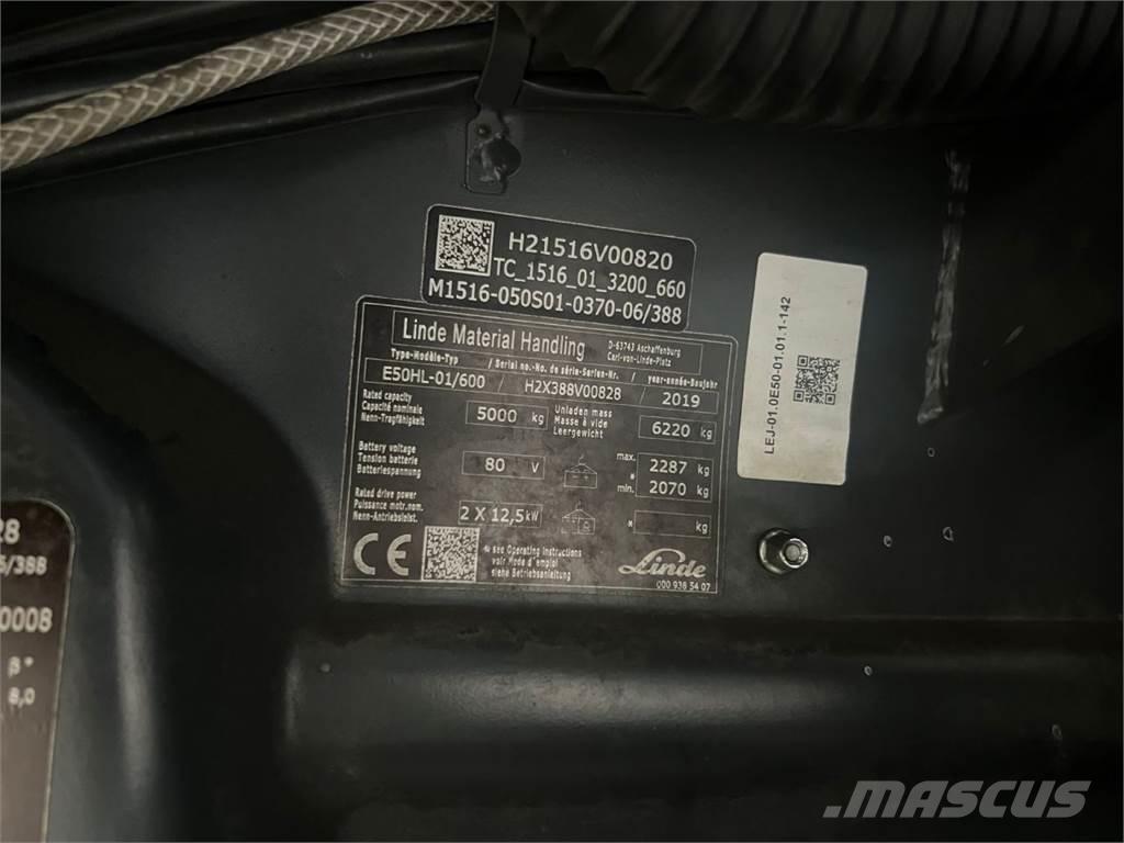 Linde E50HL-01 / 600 Wózki elektryczne