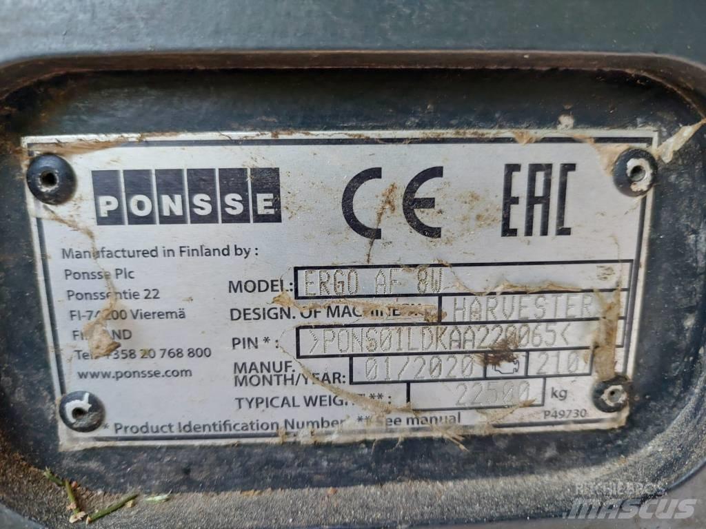Ponsse Ergo AF 8W Harwestery