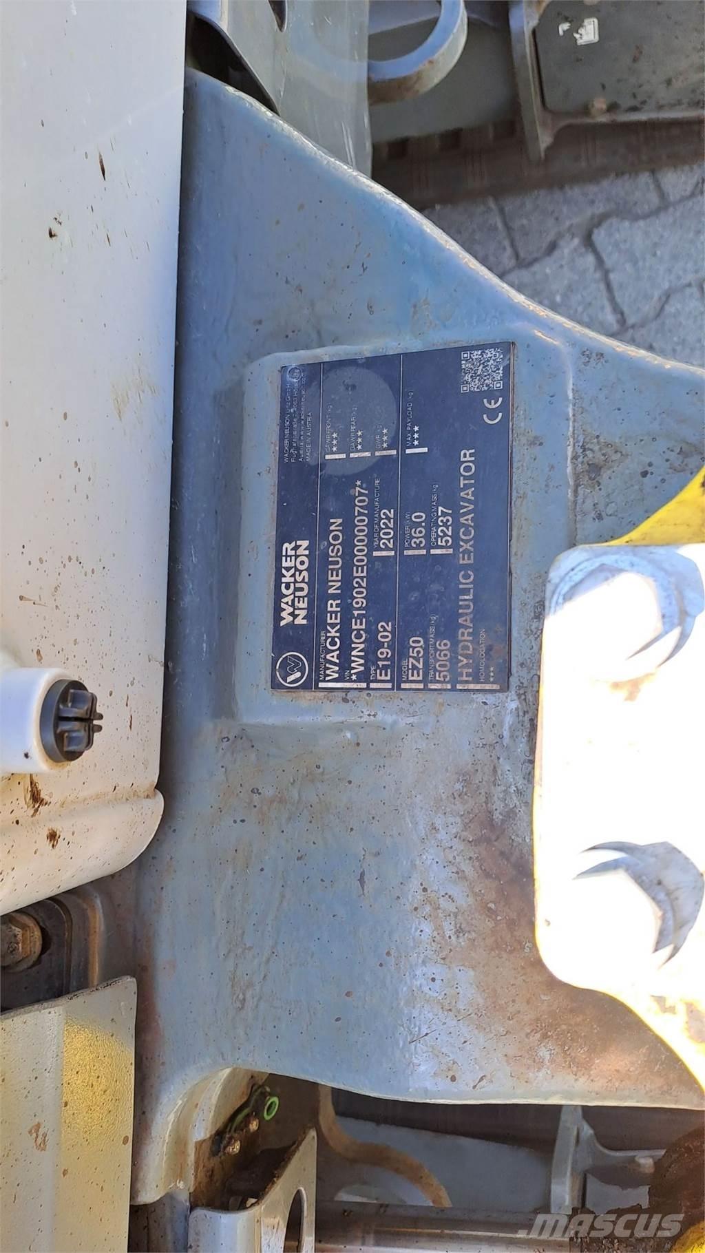 Wacker Neuson EZ50 Koparki gąsienicowe