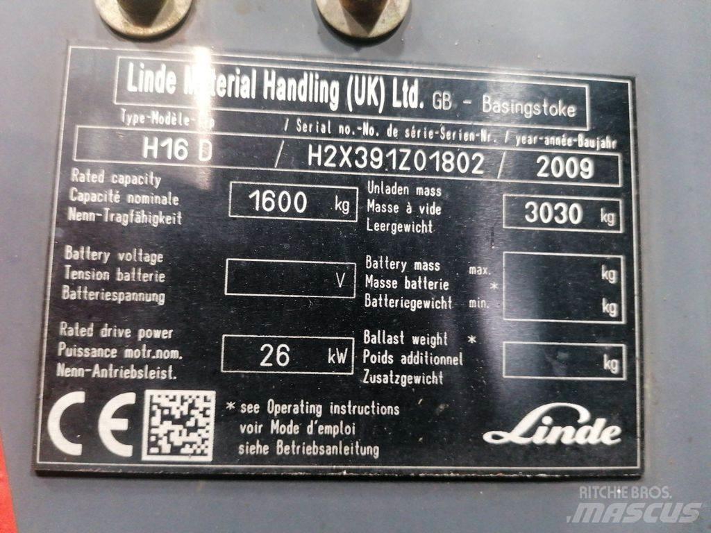 Linde H16D Wózki Diesla