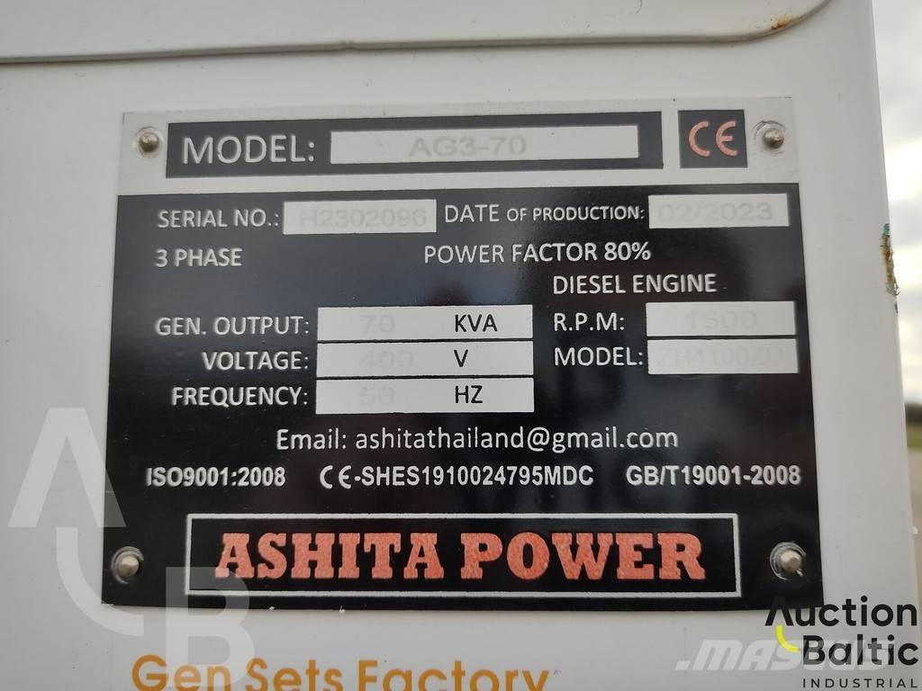Ashita AG3-70 Agregaty prądotwórcze Diesla