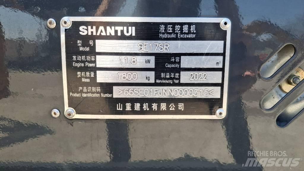 Shantui SE 17 SR Minikoparki