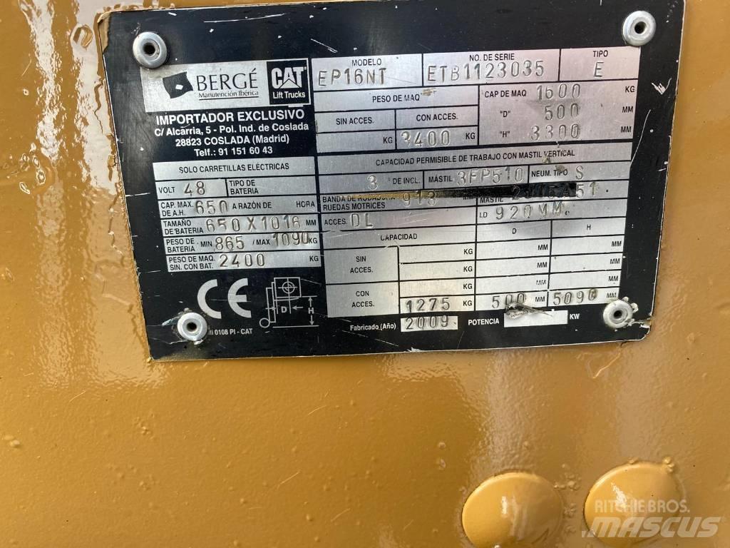 CAT EP 16 NT Wózki elektryczne
