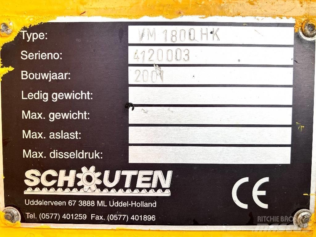 Schouten VM 1800 HK Zamiatarki - Zgarniarki - Odśnieżarki