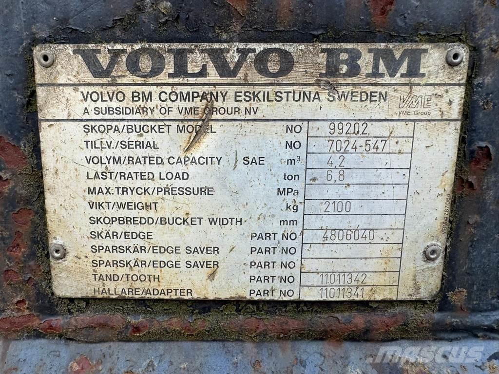 Volvo 4.2 m3 Łyżki do ładowarek