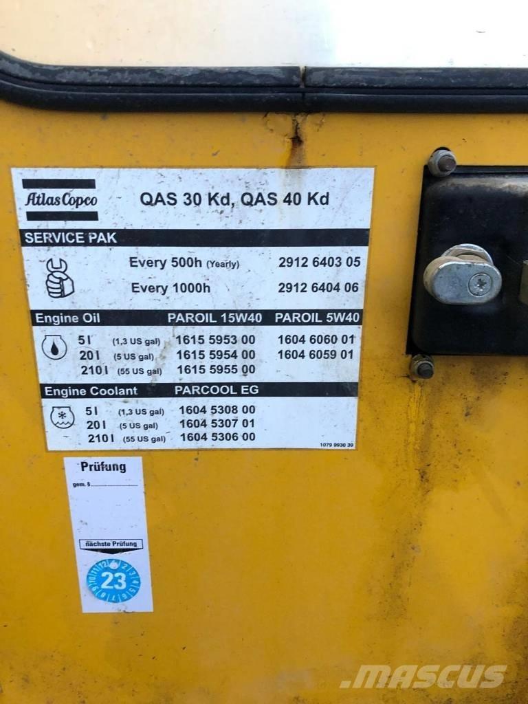 Atlas Copco QAS 30 Agregaty prądotwórcze Diesla