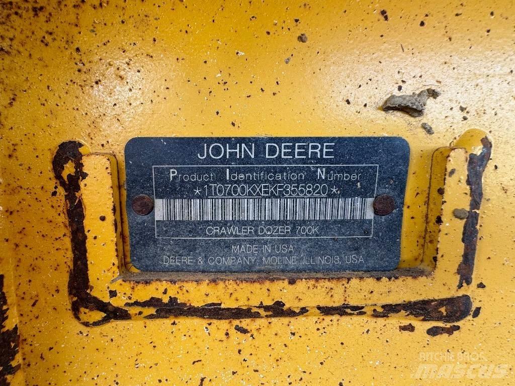 DEERE 700K LGP Spycharki gąsienicowe