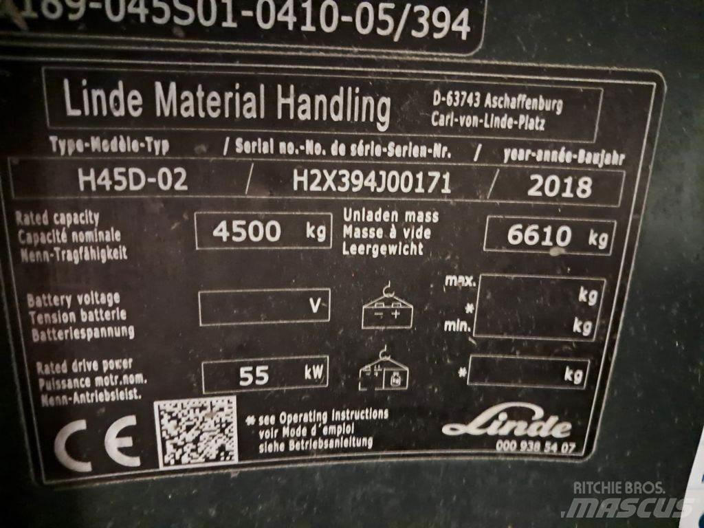 Linde H45D-02 Wózki Diesla
