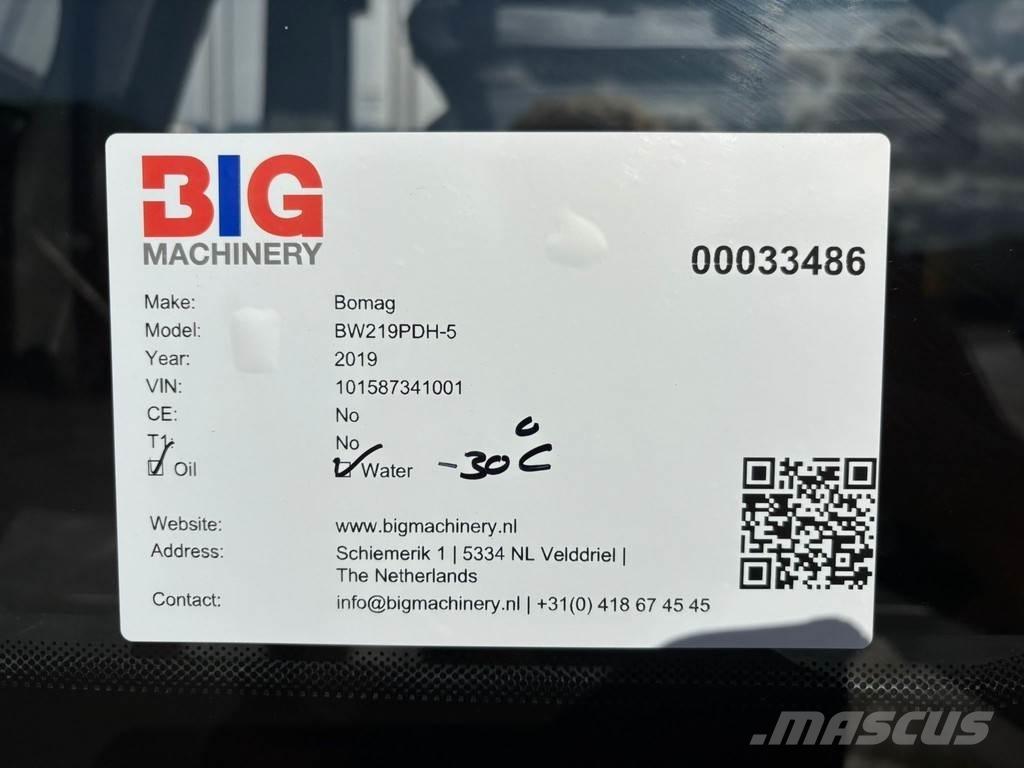 Bomag BW219PDH-5 Walce jednobębnowe