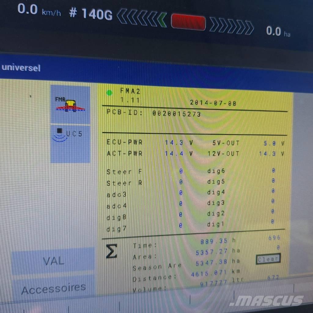 Vicon IXTER B 18 Zamontowane opryskiwacze