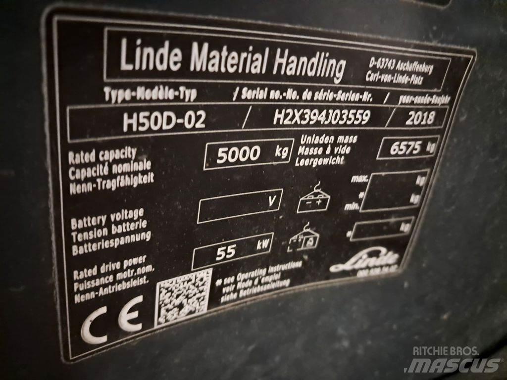 Linde H50D-02 Wózki Diesla