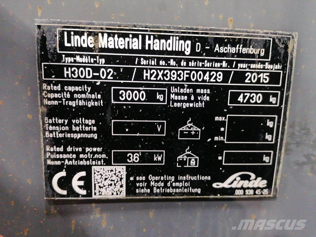 Linde H30D-02 Wózki Diesla