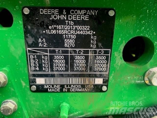 John Deere 6R165 Ciągniki rolnicze