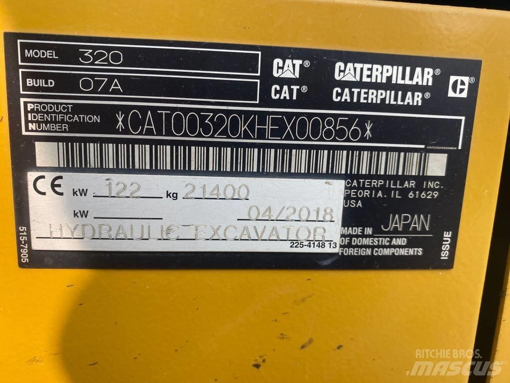 CAT 320 Koparki gąsienicowe
