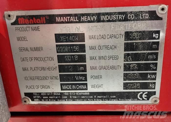 Mantall XE140W Podnośniki nożycowe