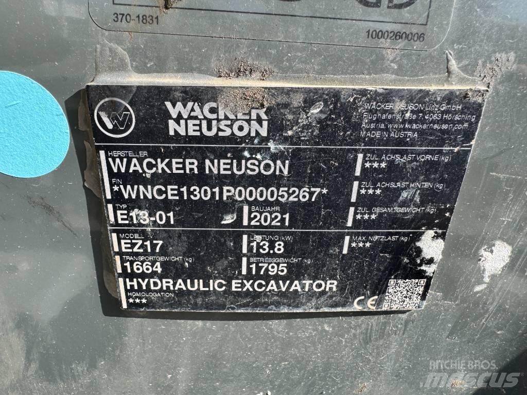 Wacker Neuson EZ17 Koparki gąsienicowe