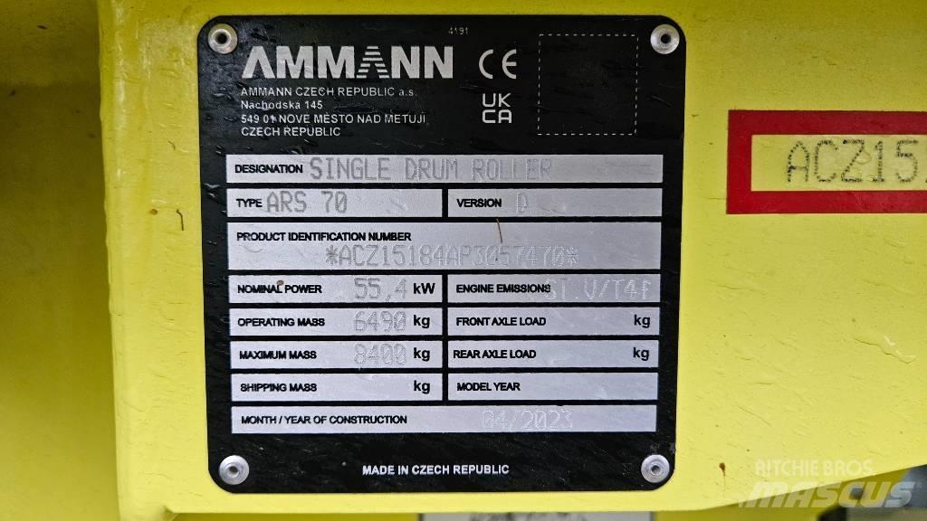 Ammann ARS 70 Walce dwubębnowe