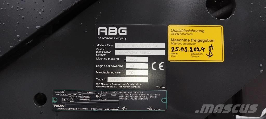 Ammann ABG 6820 Rozściełacze do asfaltu