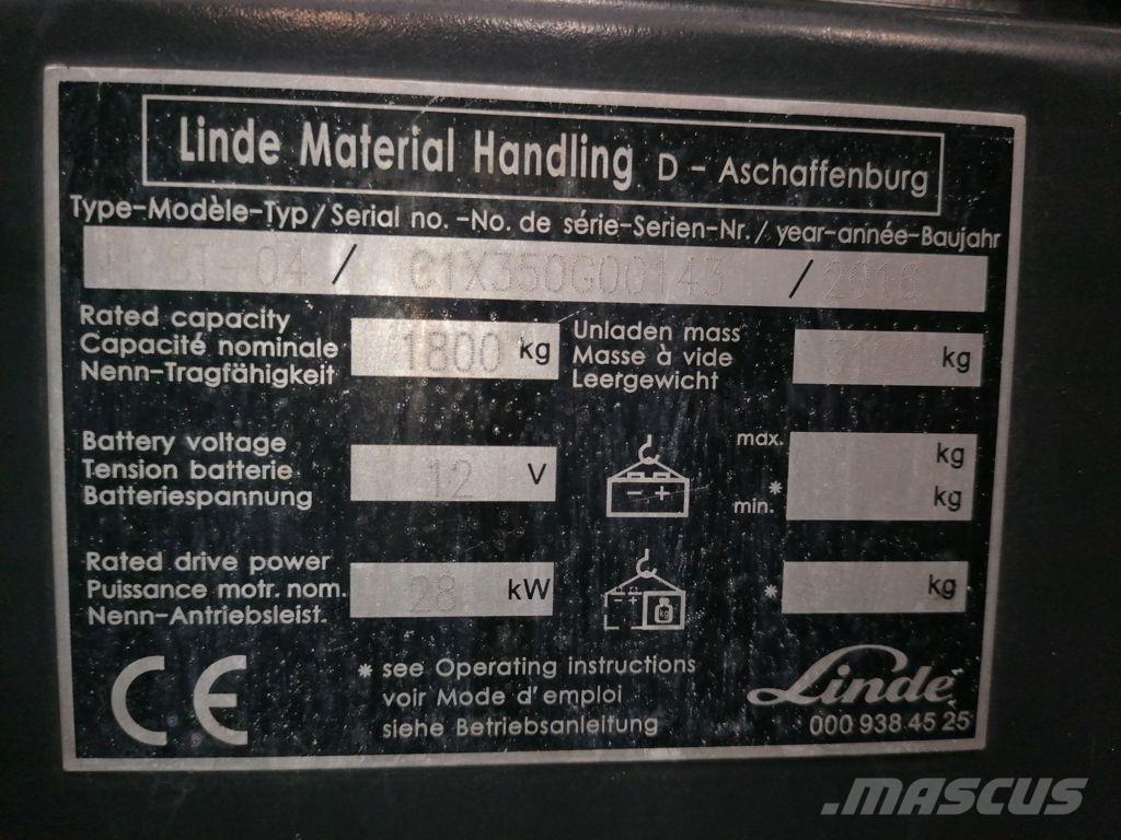 Linde H18T-04 Wózki LPG