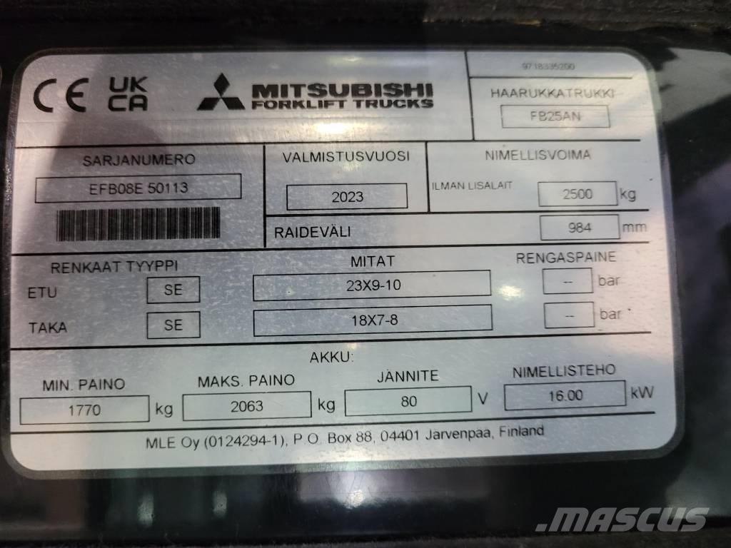 Mitsubishi FB 25 AN Wózki elektryczne