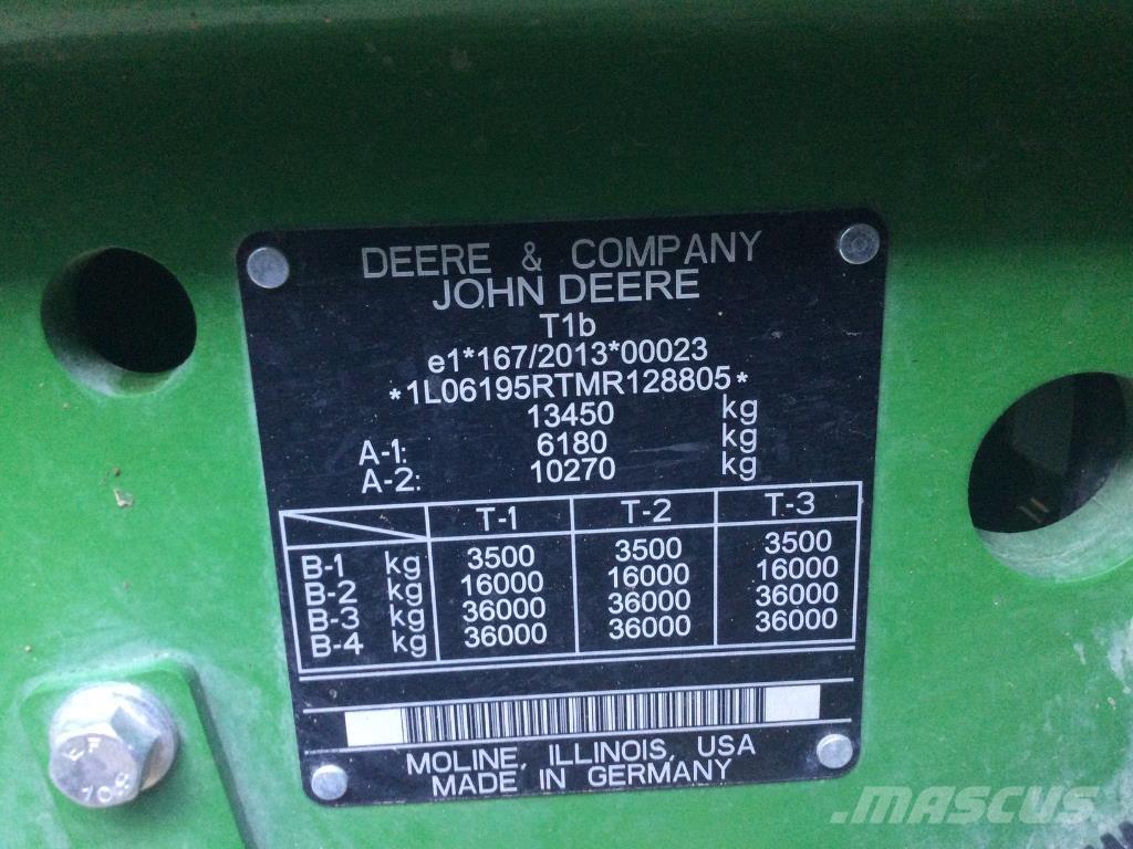 John Deere 6195R Ciągniki rolnicze