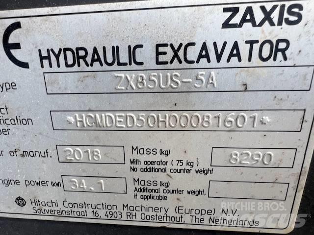 Hitachi ZX85US-5A Midikoparki  7t - 12t