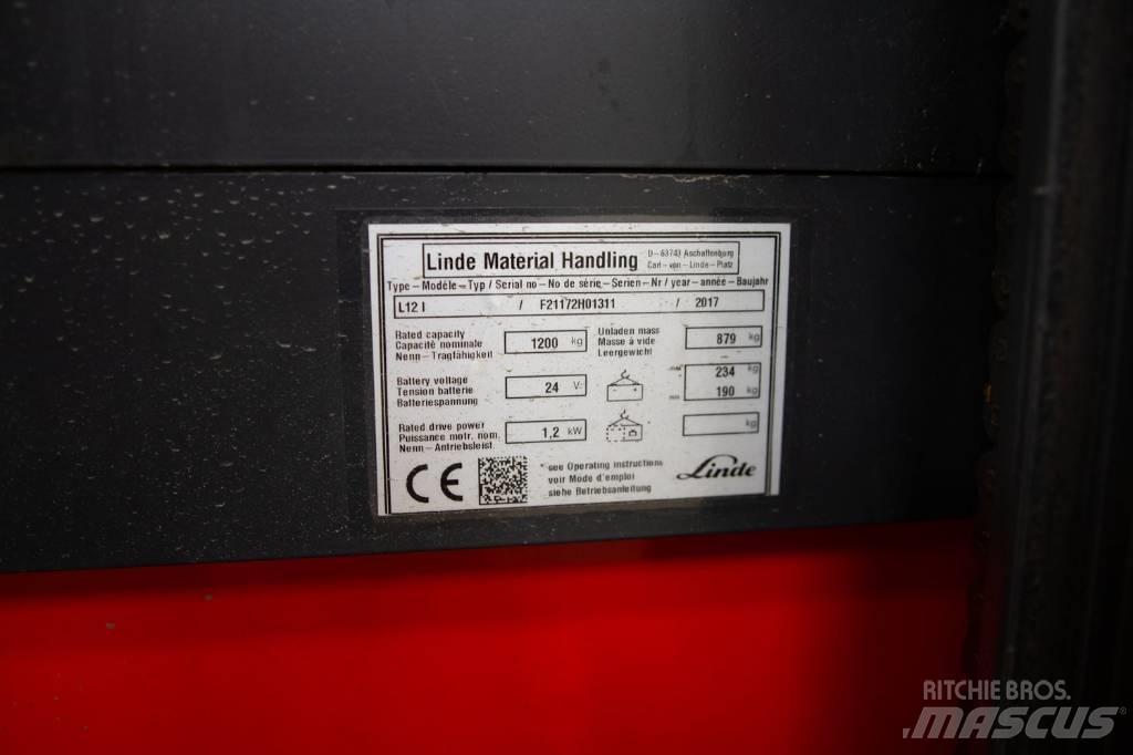 Linde L 12 Wózki widłowe unoszące z dyszlem