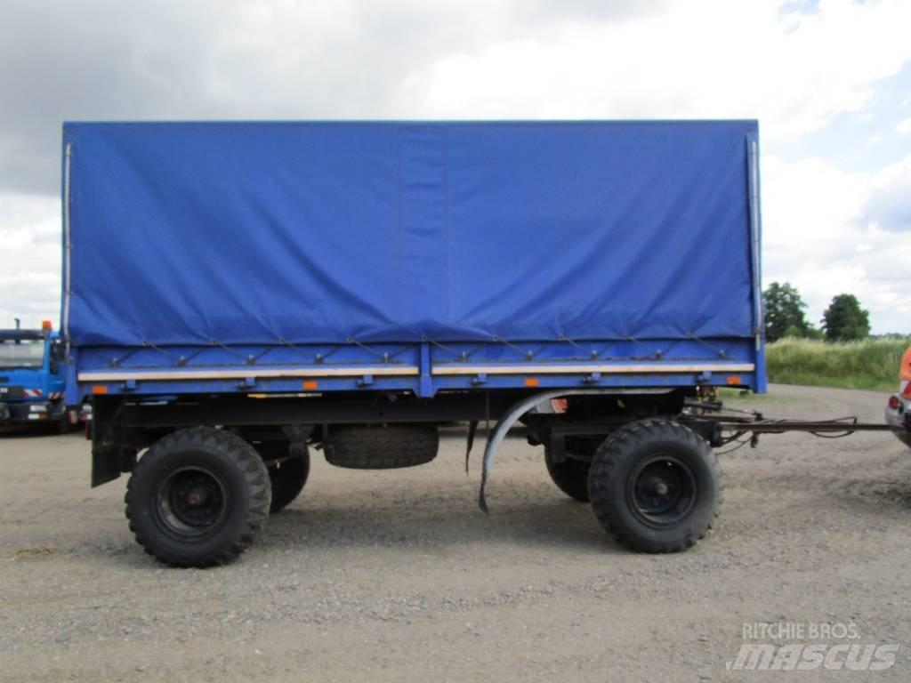 Werdau HW 80 , HL 5002 Platformy / Przyczepy z otwieranymi burtami