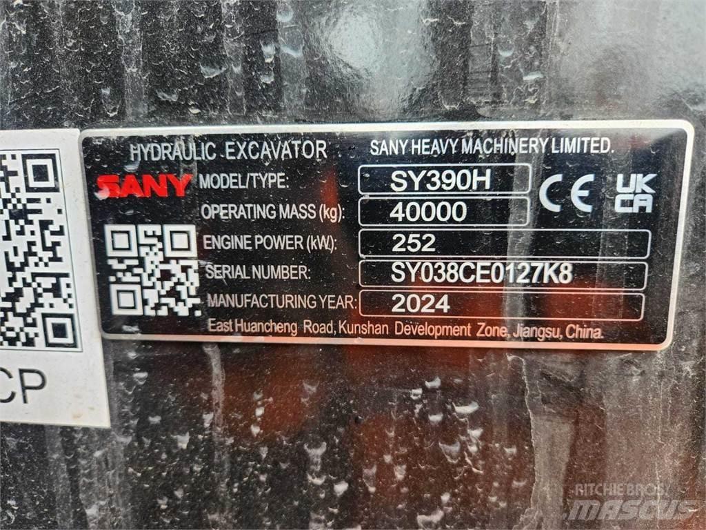 Sany SY390H Koparki gąsienicowe