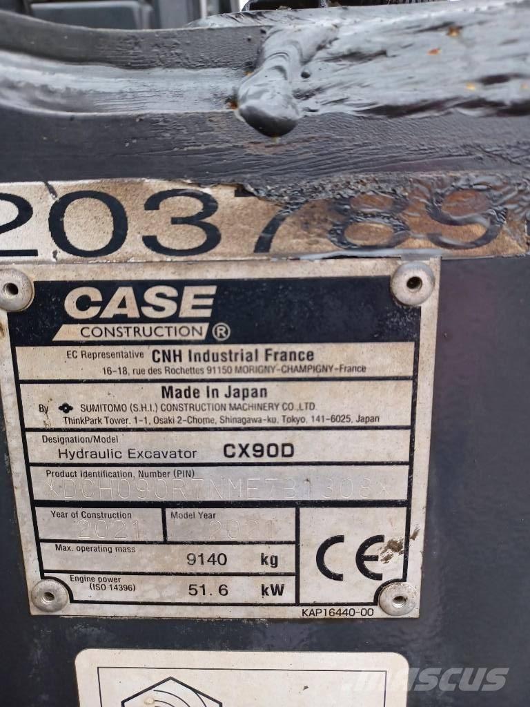 CASE CX 90 D Midikoparki  7t - 12t